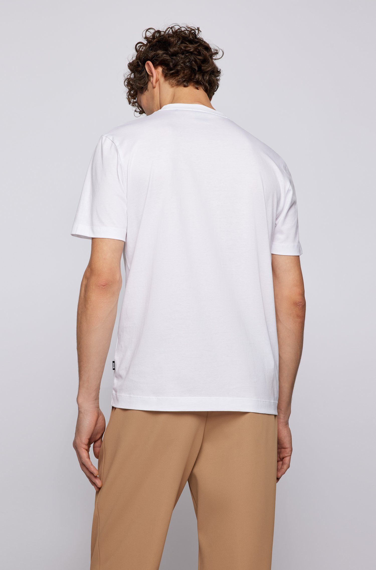 (100) Thompson BOSS (1-tlg) T-Shirt Weiß