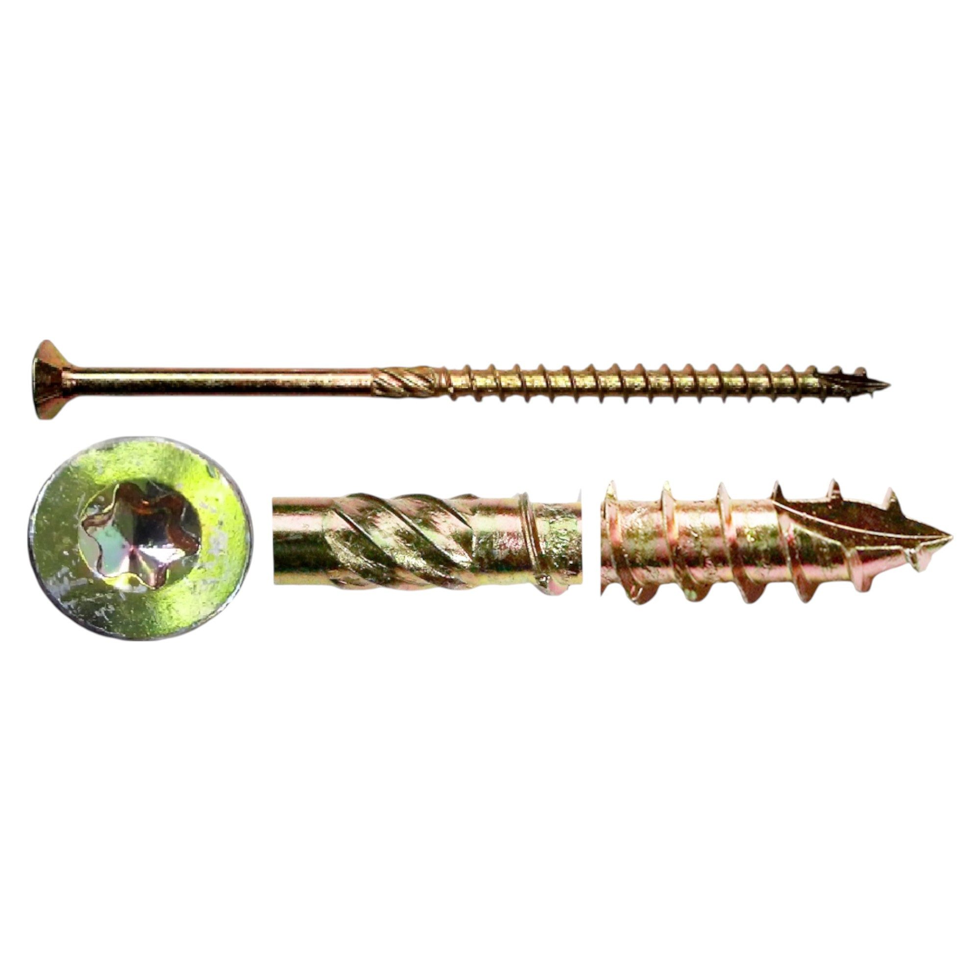 Schrauben-Set WK Holzbauschrauben Senkkopf, 50 Stück 8.0 x 100 TX40