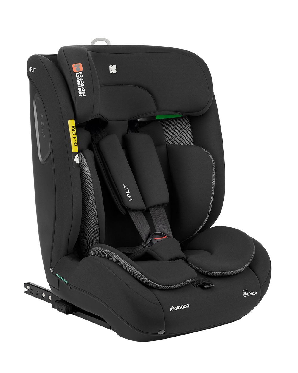 Kikkaboo Autokindersitz Kindersitz i-Flit i-Size, ab: 1.25, bis: 12, (76-150cm) Isofix Kopfstütze verstellbar SPS