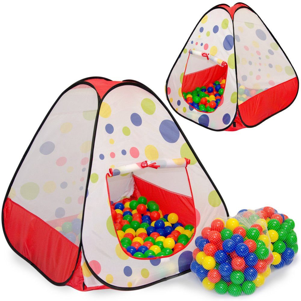 LittleTom Spielzelt »Spielset Kinderspielzelt Tiana + 200 Bälle« Spielhaus  Spielzelt Bällebad