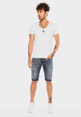 RedBridge Shorts mit trendigen Destroyed-Elementen