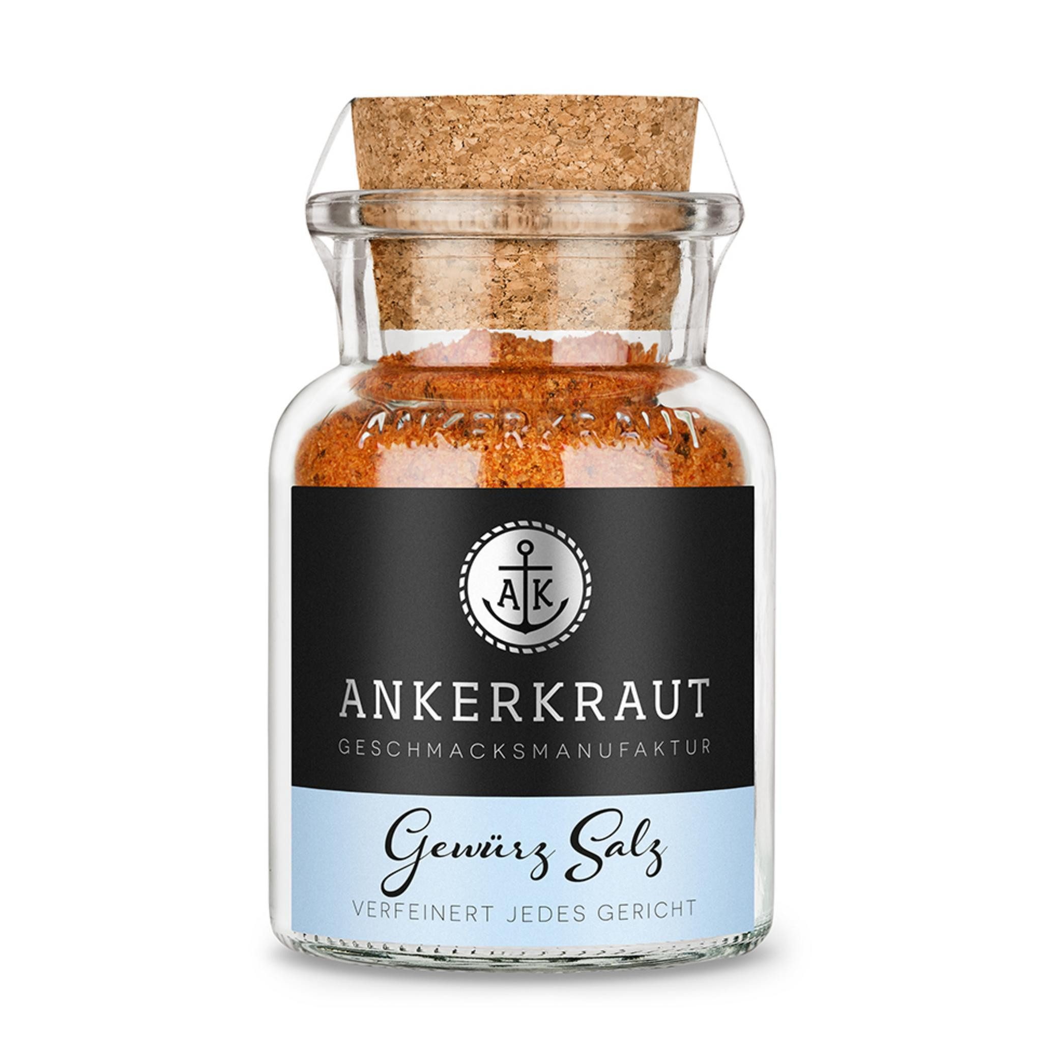 Ankerkraut Gewürz Gewürz Salz, Gewürz Salz, 140g im Korkenglas