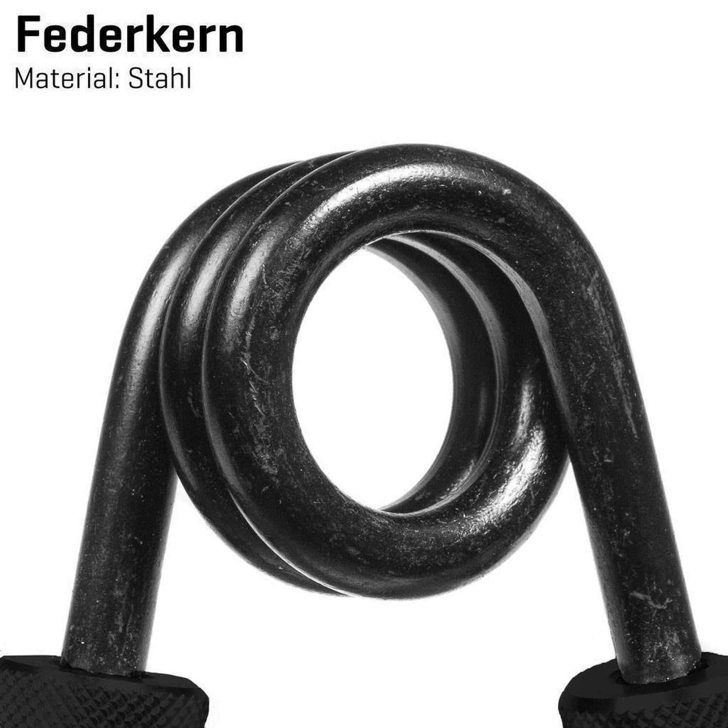 Sporttrend 24 Handmuskeltrainer Fingerhantel 100lb (45KG) schwarz, Unterarm