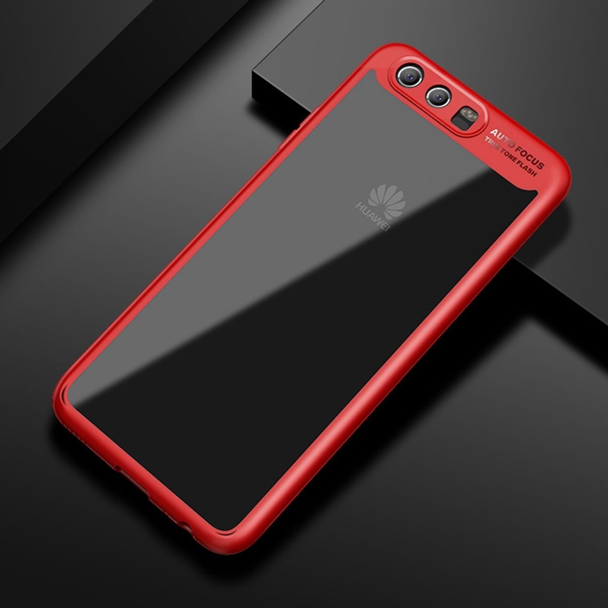 König Design Handyhülle Huawei P8 Lite 2017, Huawei P8 Lite 2017 Handyhülle Backcover Rot
