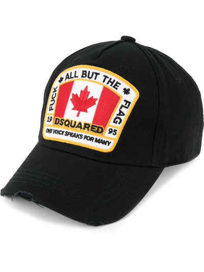 Dsquared2 Baseball Cap Canadian Flag Black