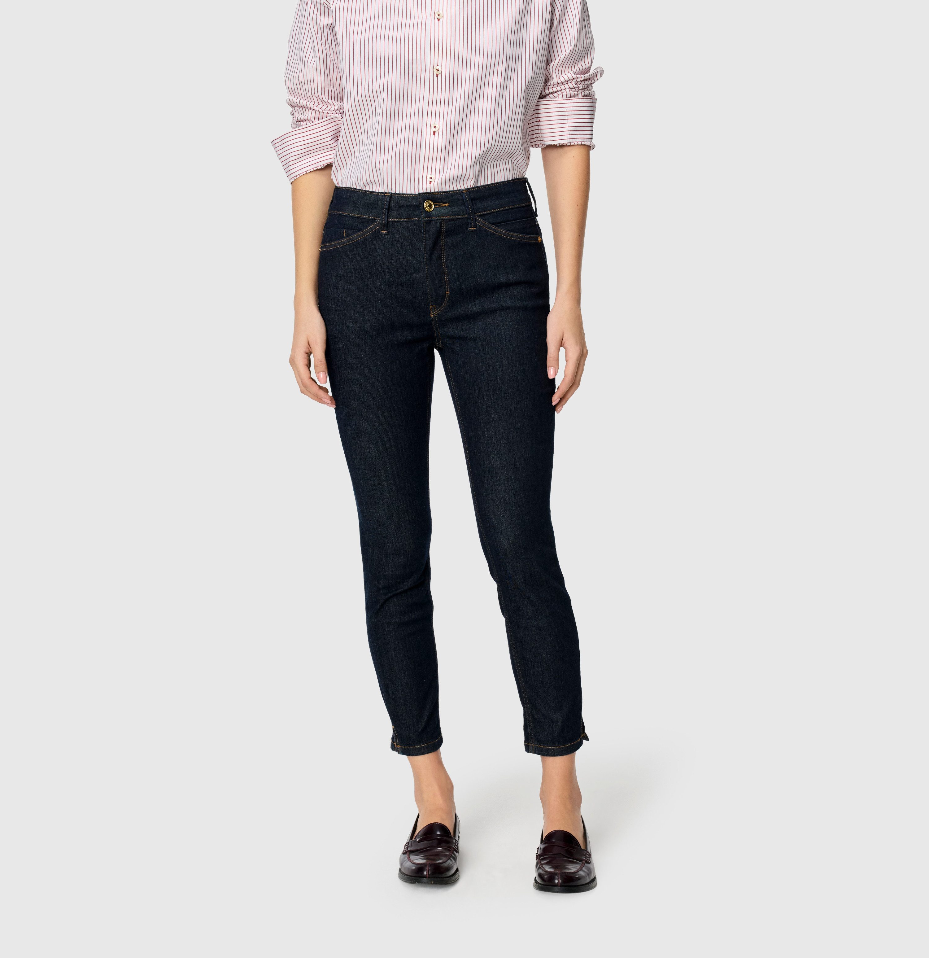 MAC 7/8-Jeans Dream Summer verkürzt mit Schlitz am Saum günstig online kaufen