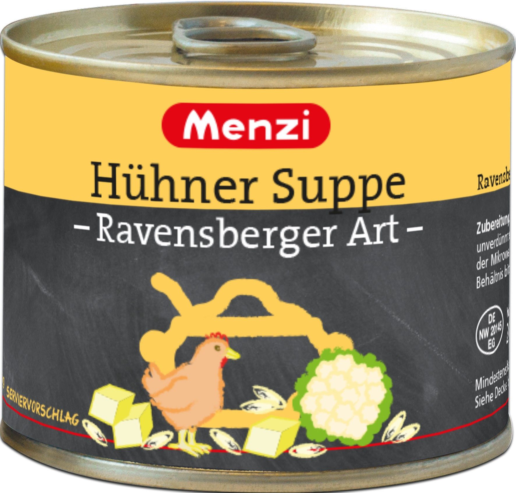 Menzi Fertiggericht, Menzi Hühner Suppe Ravensberger Art mit Blumenkohl 200ml 5er Pack