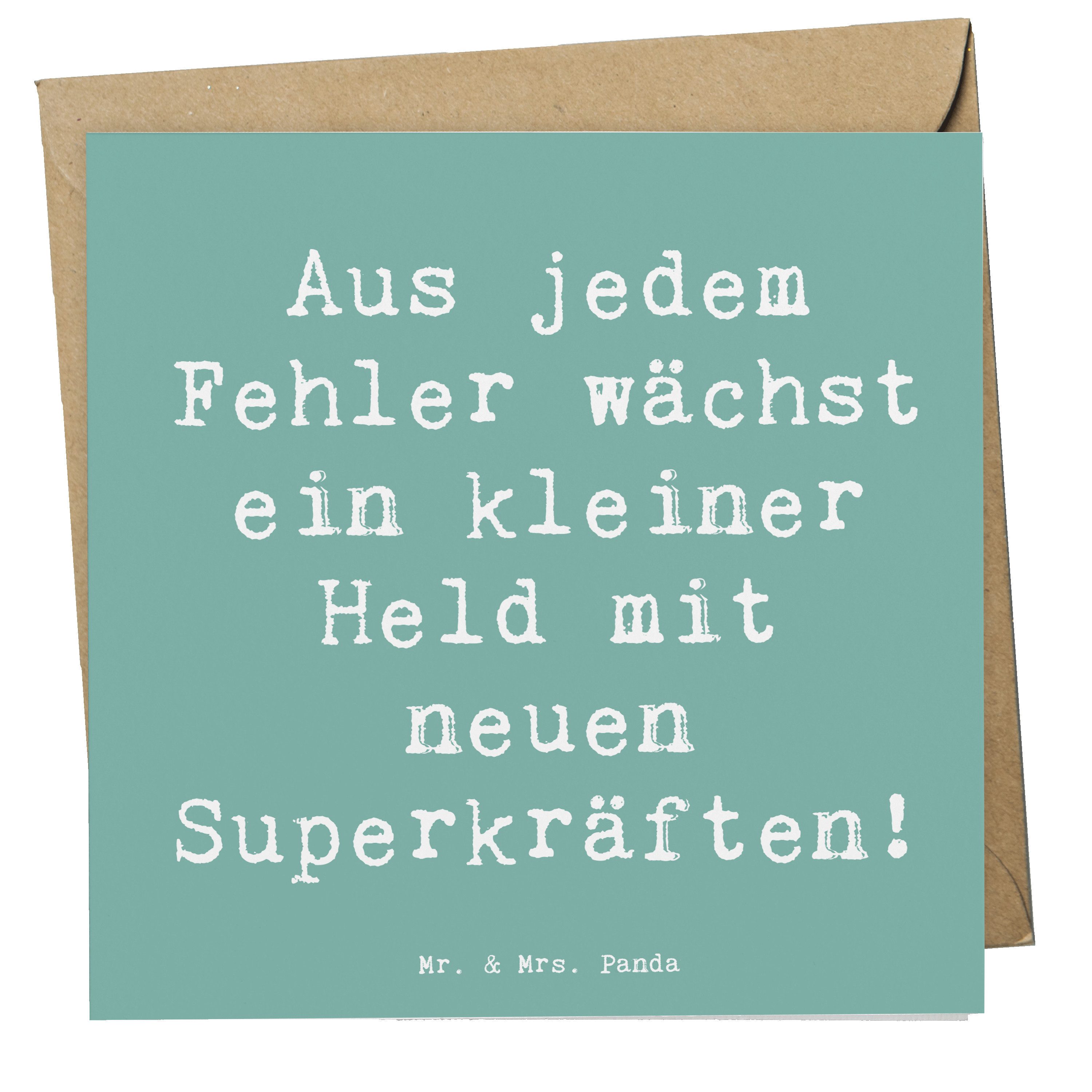 Grußkarte Fehler machen lernen - Meeresbrise - Geschenk, Heldenreise, Hochwerti