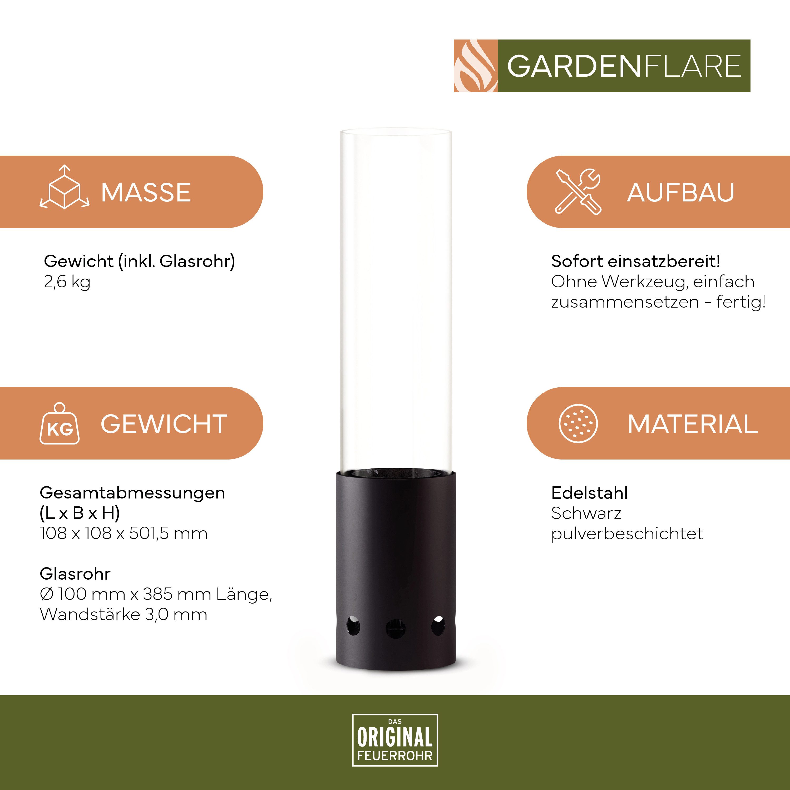Gardenflare Feuerschale Tischfeuer günstig online kaufen