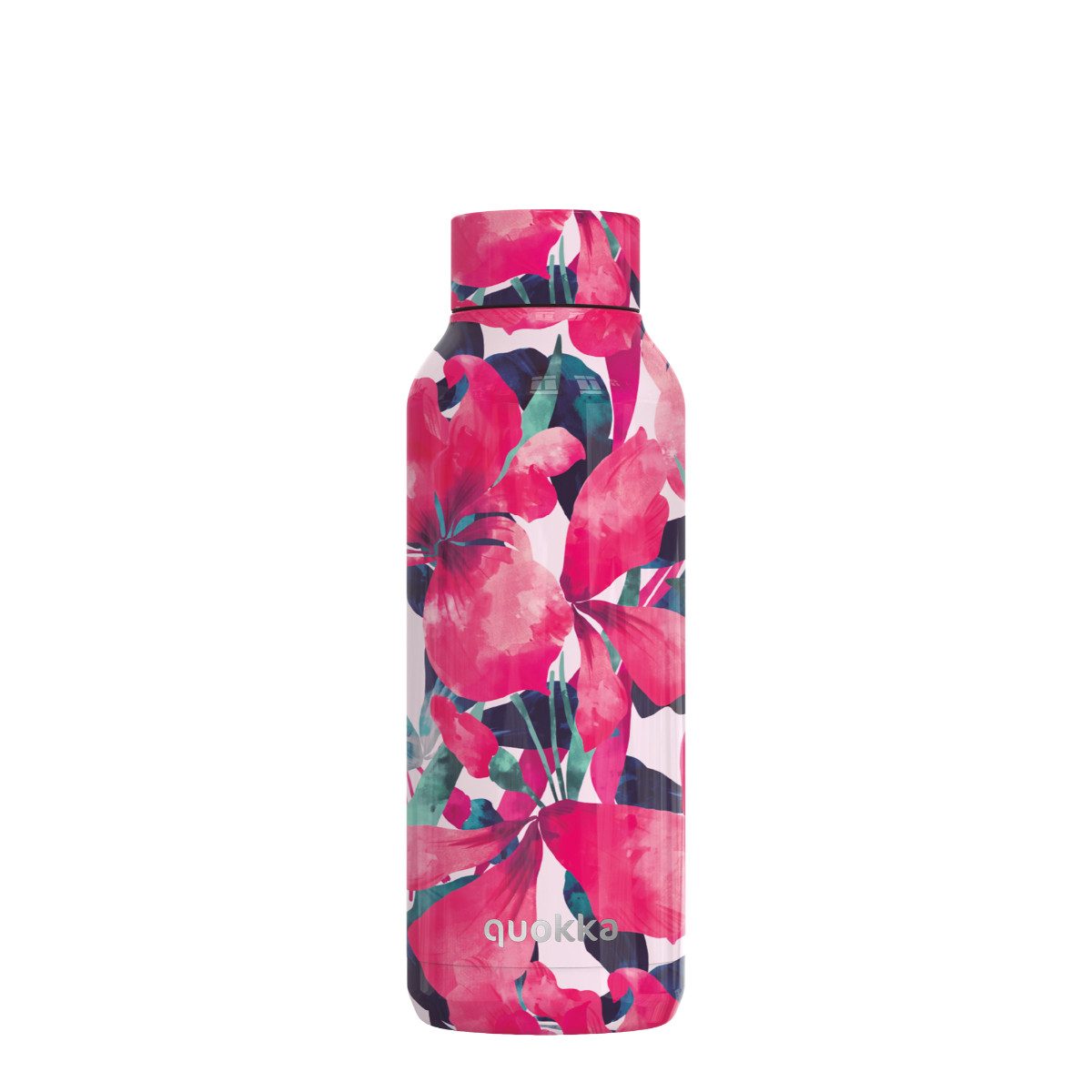 Quokkabottle Trinkflasche Quokka 510 ml PINK BLOOM Edelstahl Doppelwandig Heiß Kalt isoliert