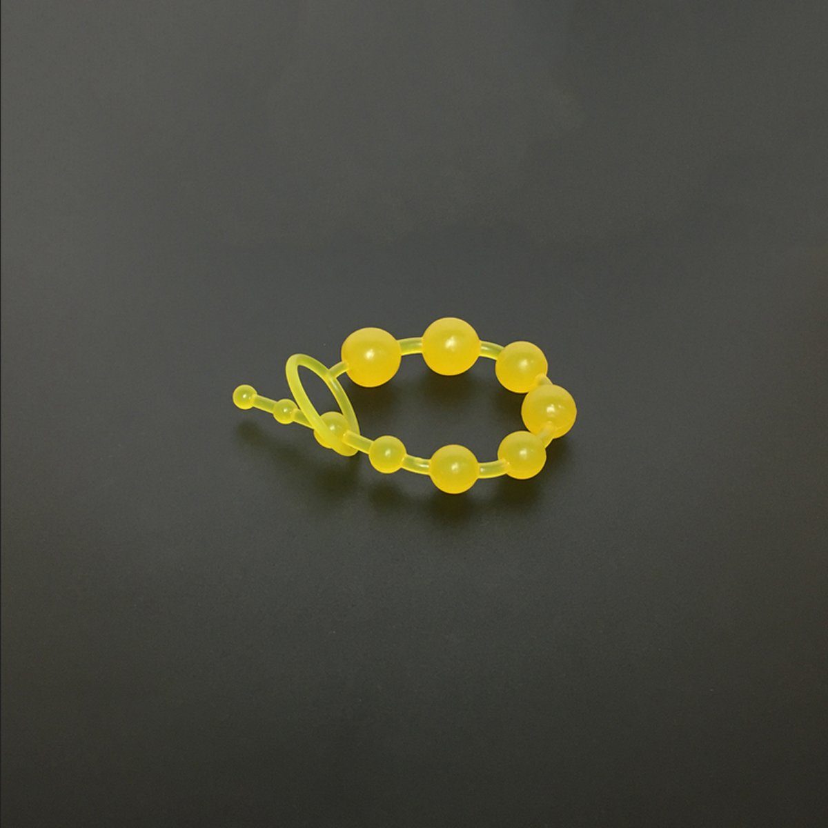 10 Kugelkette, mit für Frauen, große unterschiedlichem und Kugeln, Männer Durchmesser Anal Farbe: TPFSecret Gelb ergonomische und - 29,5cm Analkette
