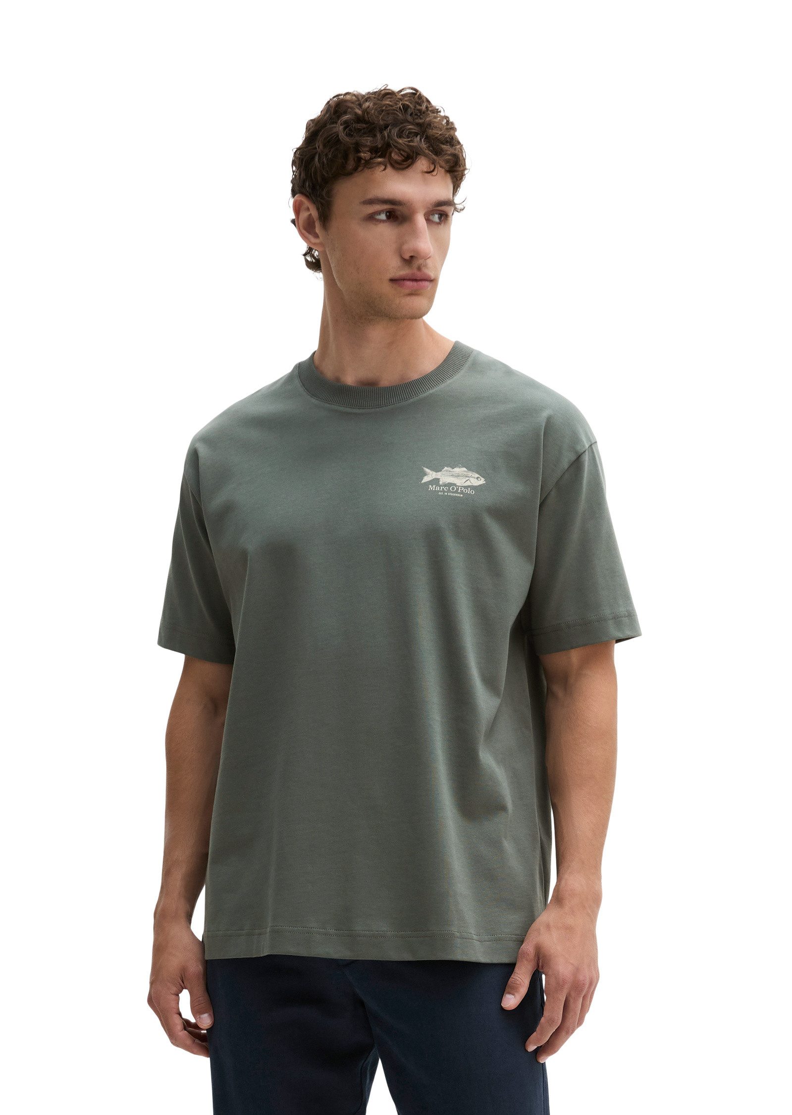 Marc O'Polo T-Shirt mit Fisch-Rückenprint
