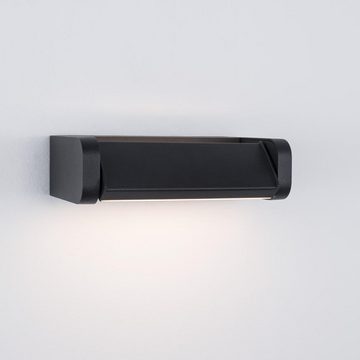 Nova Luce LED Außen-Wandleuchte LED Wandleuchte Volver in Schwarz 6W 480lm IP54, keine Angabe, Leuchtmittel enthalten: Ja, fest verbaut, LED, warmweiss, Aussenlampe, Aussenwandleuchte, Outdoor-Leuchte