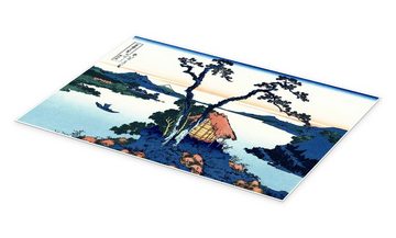 Posterlounge Poster Katsushika Hokusai, See Suwa in Shinano Provinz, Wohnzimmer Malerei