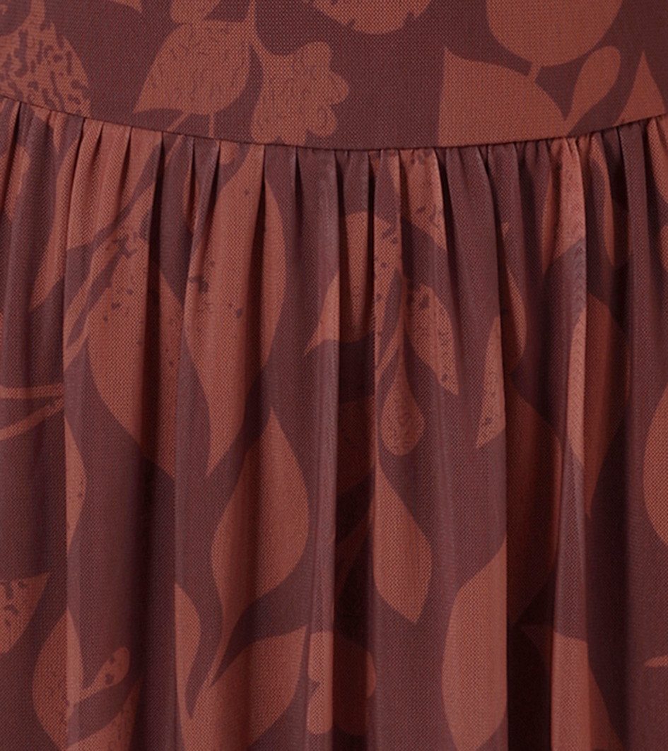 Aniston SELECTED Midikleid mit floraler, fantasievoller Blättermuster