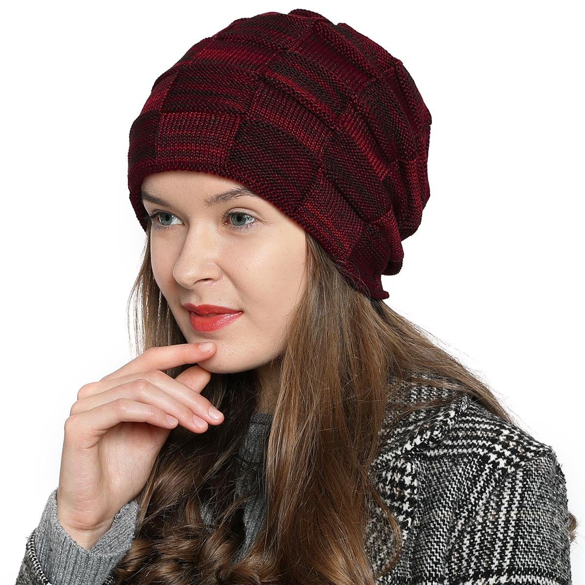 DonDon Beanie Damen warme Schlauchmütze Strickmütze günstig online kaufen