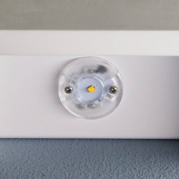 Lindby LED Wandleuchte Fabiola, LED-Leuchtmittel fest verbaut, warmweiß, Modern, Gips, Metall, weiß, 2 flammig, inkl. Leuchtmittel
