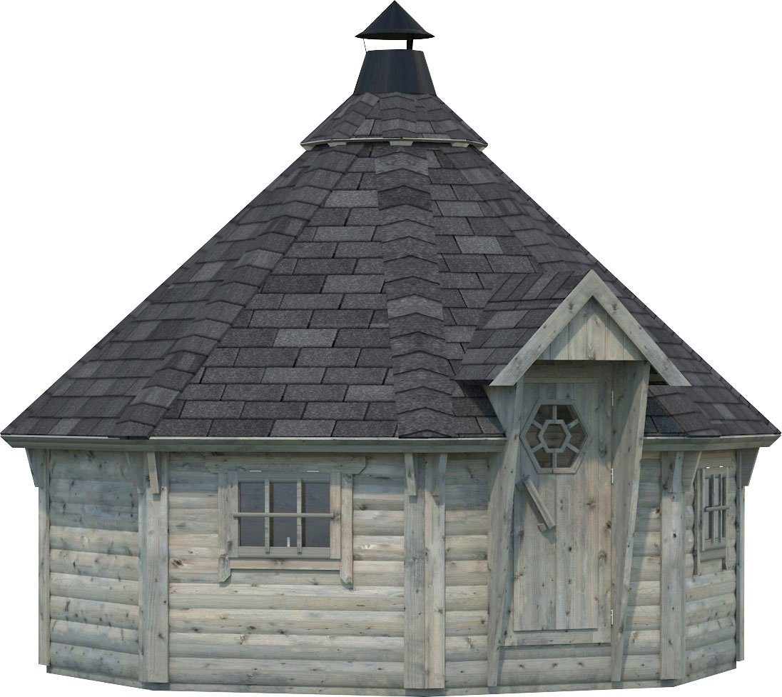 Palmako Grillkota Eva, BxT: 419x419 cm, grau