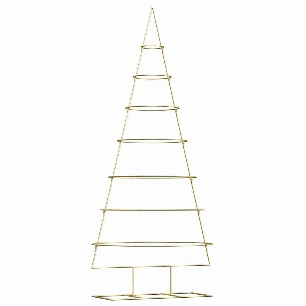 Künstlicher Weihnachtsbaum Metall Weihnachtsbaum Gold 209 cm Pulverbeschichteter Stahl