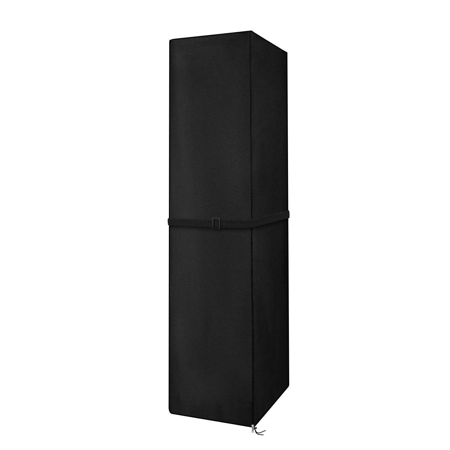 LuxusKollektion Heizstrahler-Schutzhülle Heizstrahler Abdeckung Wasserdicht Winddicht Anti Schwarz 221x61x53cm