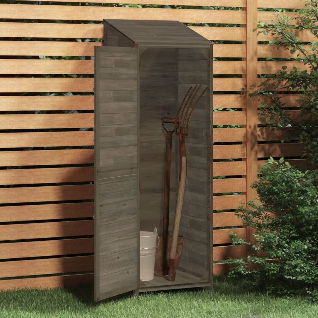 vidaXL Garten-Geräteschrank Anthrazit - 55 x 52 x 1745 cm - schmal Gartenschrank Geräteschuppen An