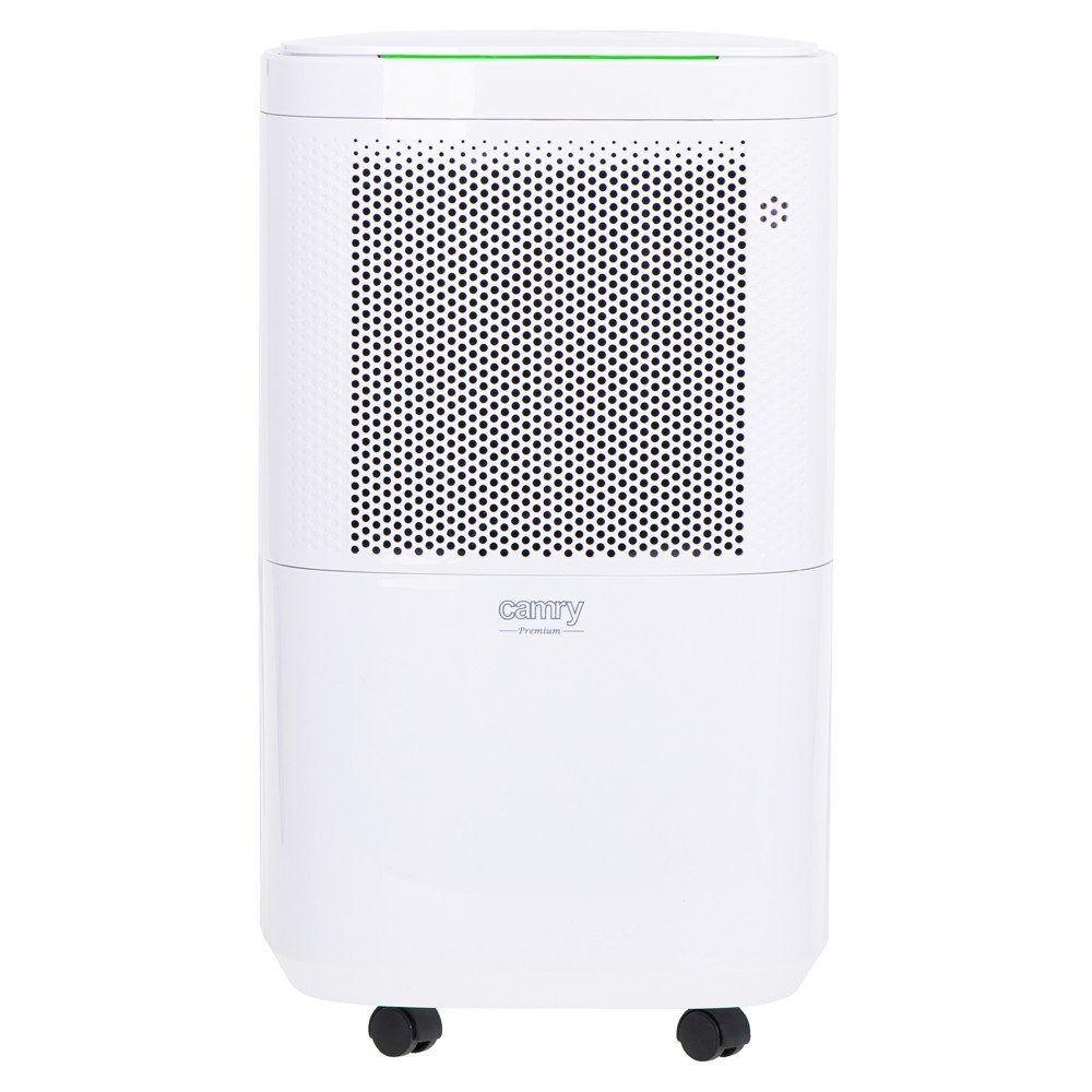 Camry Luftentfeuchter CR 7851 Kompressor-Entfeuchter mit LED-Display, Wäschetrocknung, für 60 m³ Räume, Entfeuchtung 10 l/Tag, Tank 2,2 l, elektrisch, automatisch, 4 Modi, Ablaufschlauch, leise, Weiß