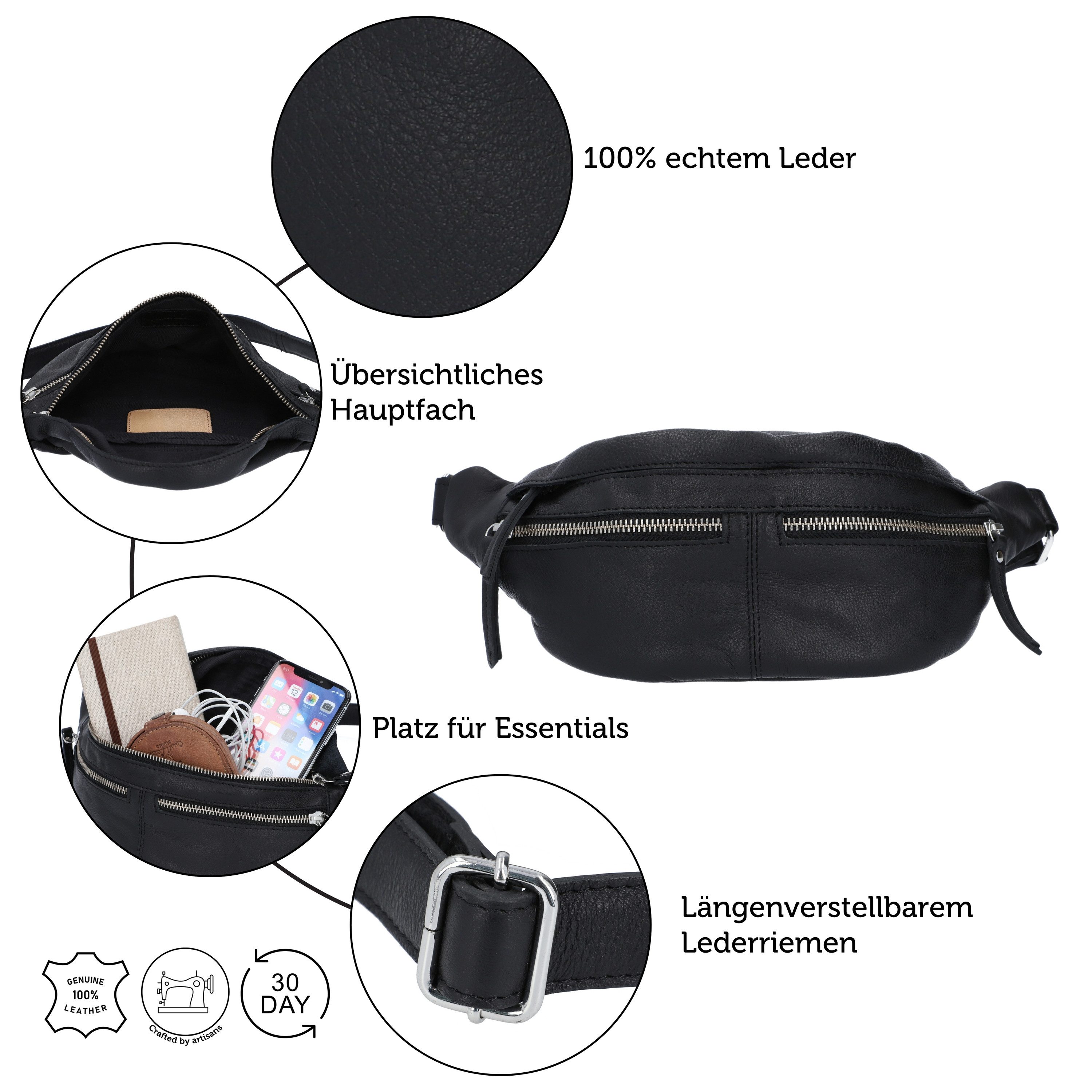 Gusti Leder Gürteltasche Gusti Leder Bauchtasche günstig online kaufen