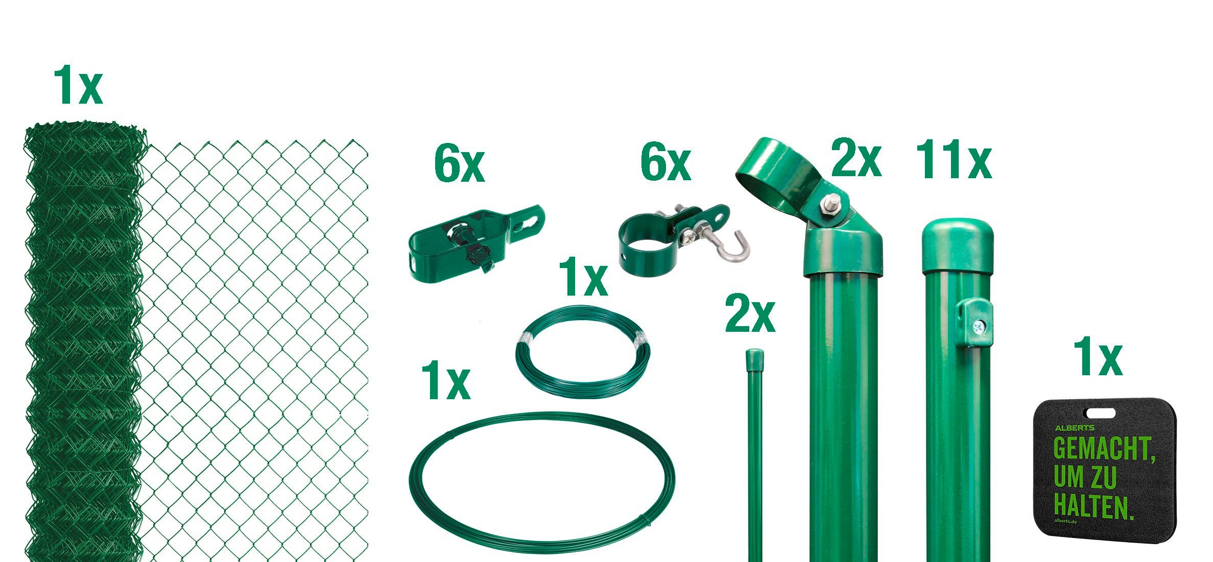 Alberts Maschendrahtzaun, (Set), Höhe: 80 - günstig online kaufen