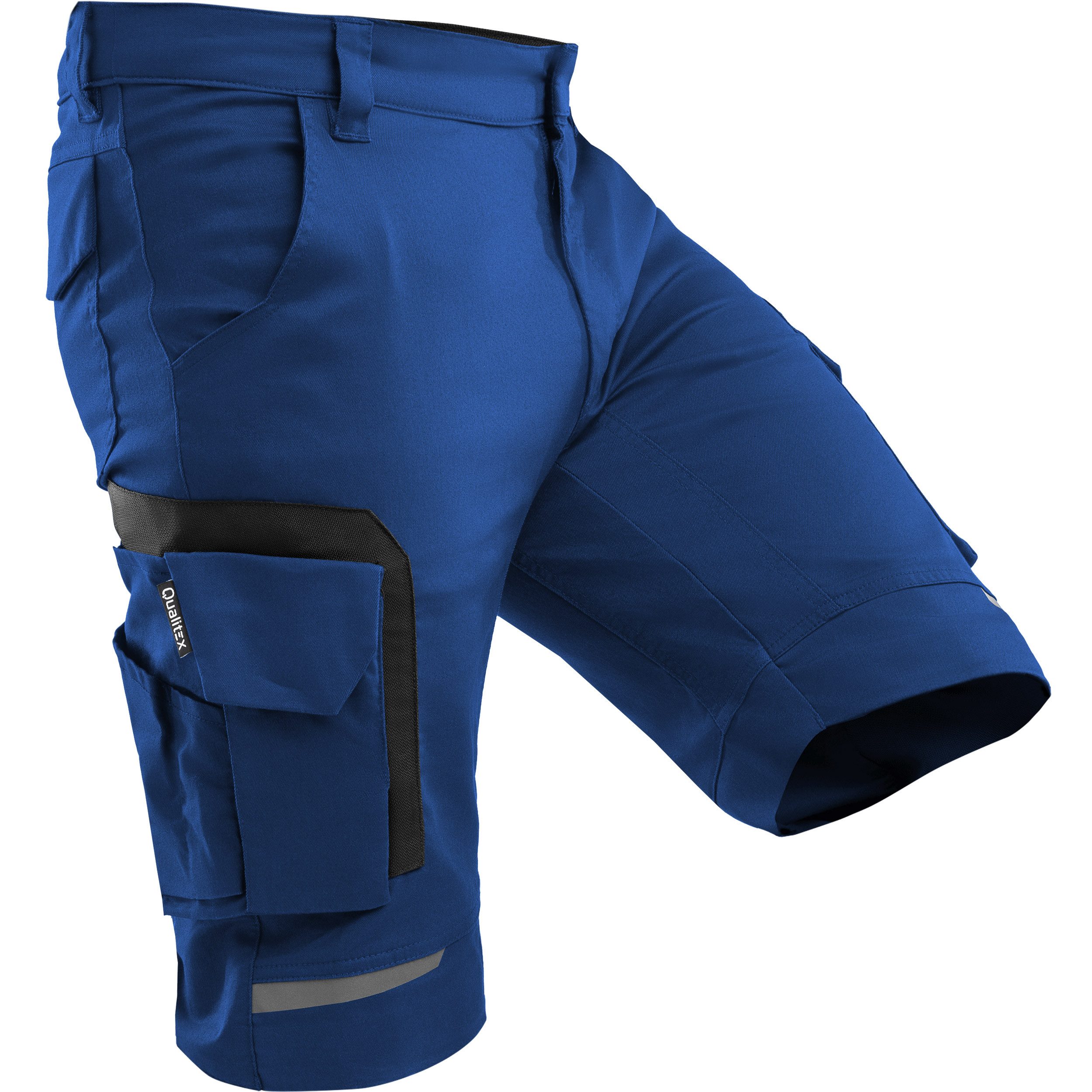 Qualitex Workwear Arbeitsshorts Herren Arbeitsshorts – Stretch, Cordura, Handwerk & Sommer Shorts (1-tlg) 6 Taschen, ergonomische Schnitt & maximal Bewegungsfreiheit für Profis