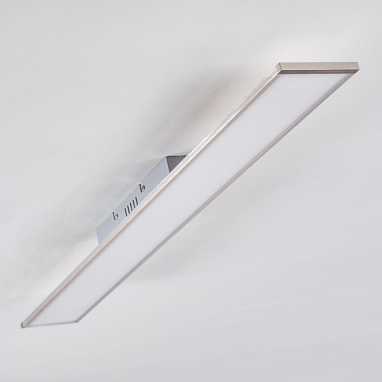 »Resina« 1440 Lumen, aus 30 Design in Deckenpanel in länglich moderne Kelvin, Weiß, Deckenlampe Watt, flachem 3000 LED Panel Metall hofstein