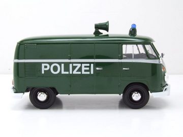 Motormax Modellauto VW T1 Bus Kasten Polizei grün Modellauto 1:24 Motormax, Maßstab 1:24