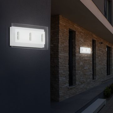 EGLO Außen-Wandleuchte, Leuchtmittel inklusive, Warmweiß, Wandleuchte Wandlampe Außenleuchte Außenlampe IP44 LED