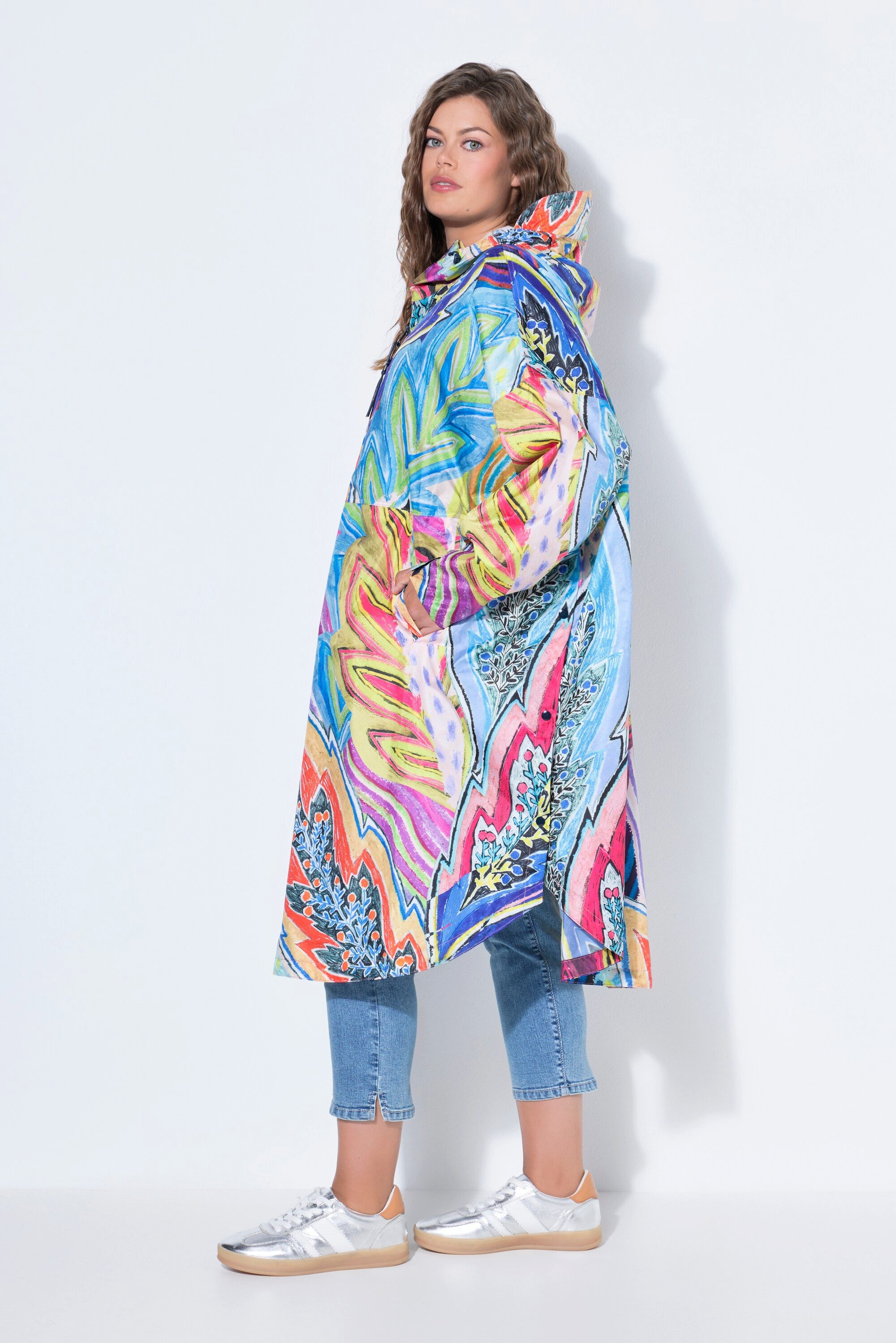 Laurasøn Funktionsjacke Funktions-Regencape Unisex Print Kapuze – Bild 4 von 4