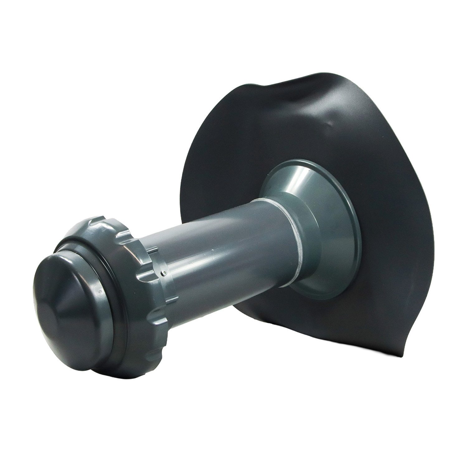 FLECK Dachdurchführung Flachdachlüfter mit 4 in 1 funktion inkl. Tectofin R, Spezial-Hart-PVC