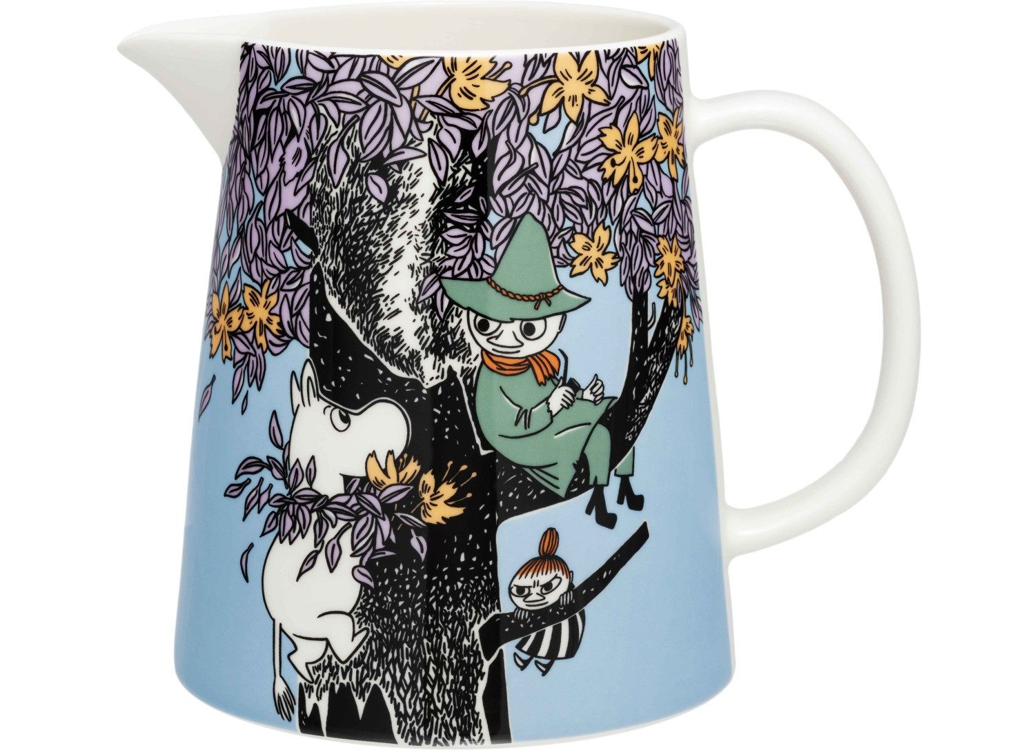 MOOMIN Wasserkrug Mumins Freunde für immer 1 l blau, creme