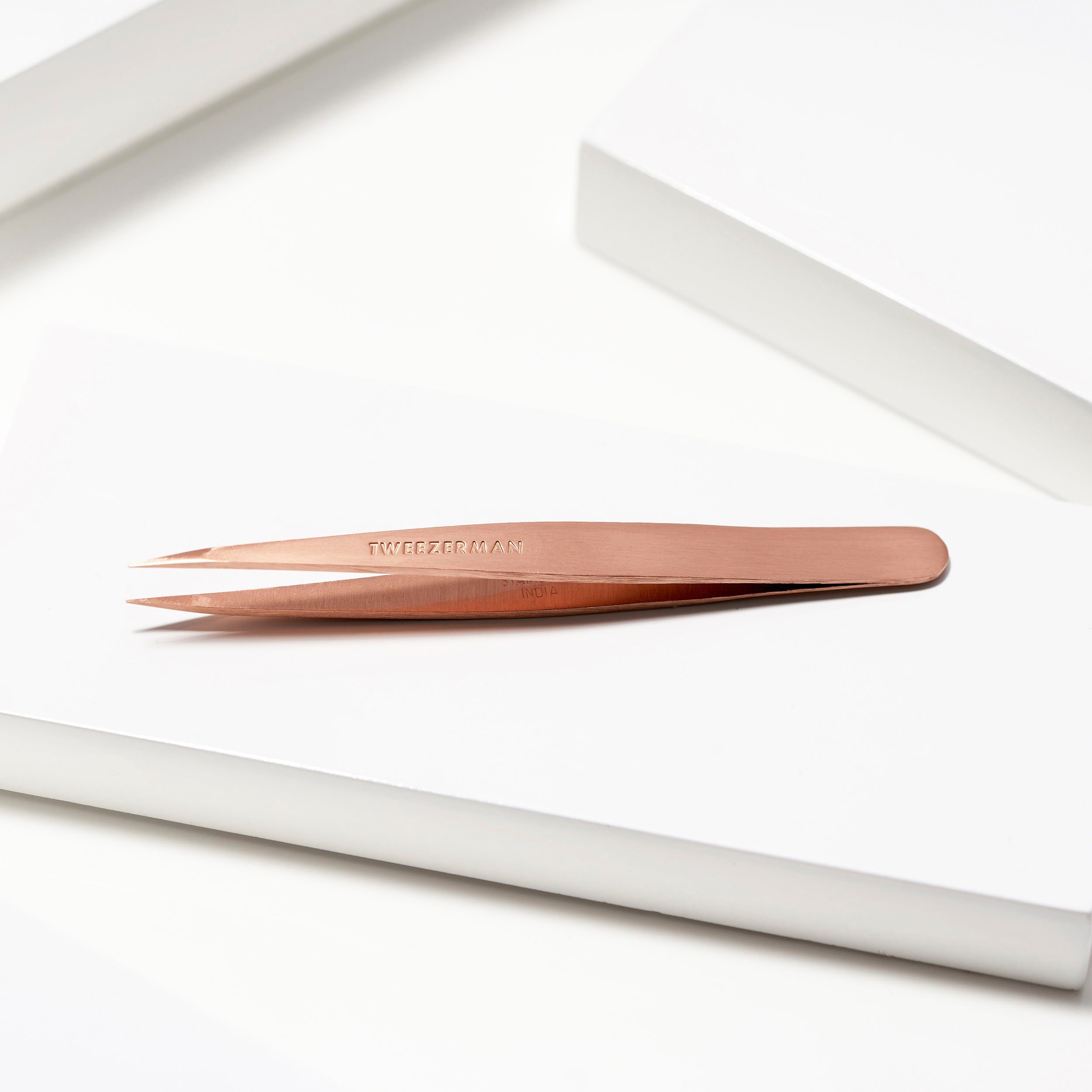 TWEEZERMAN Präzisionspinzette POINT SPITZER TWEEZER ROSE GOLD