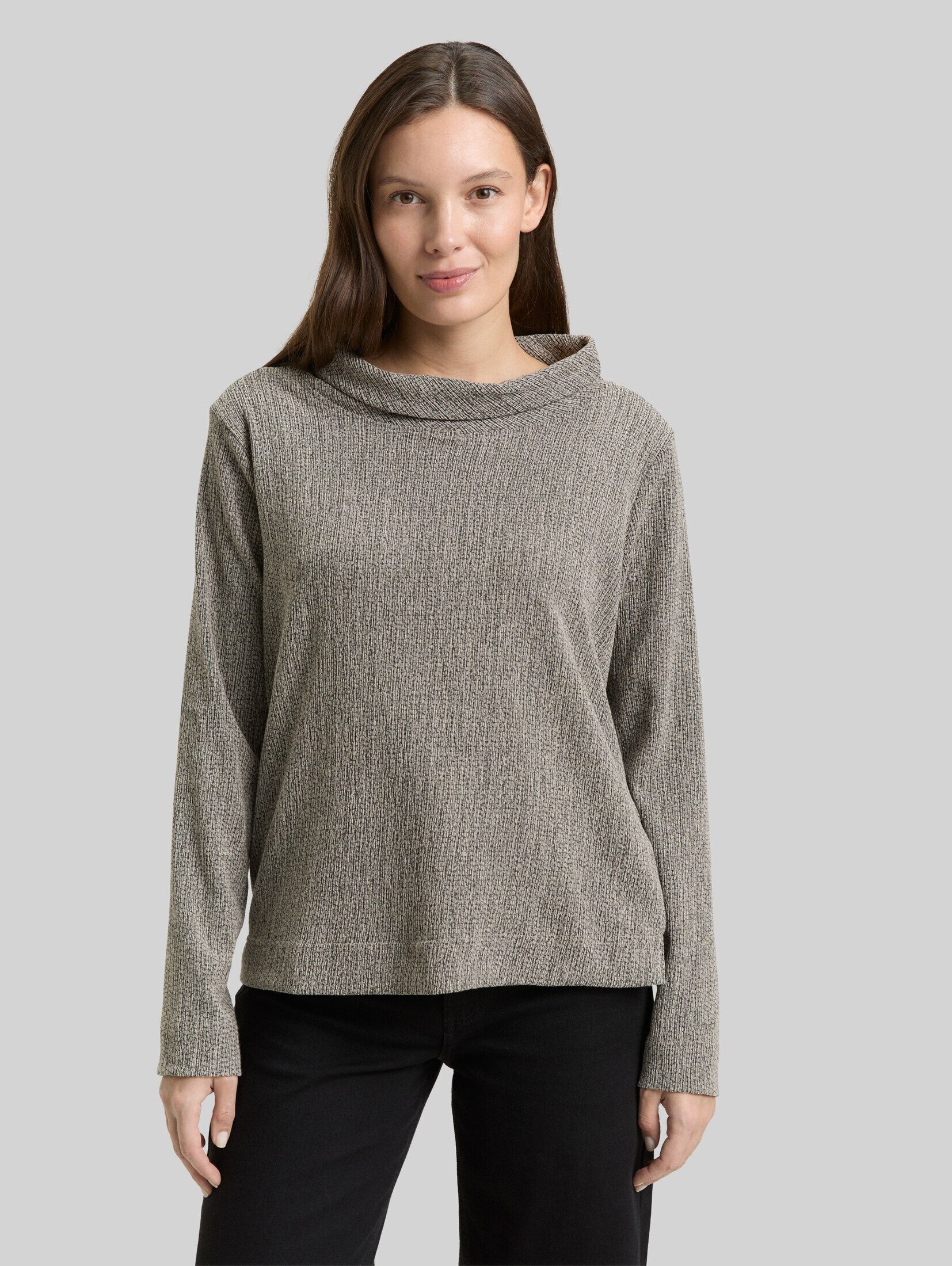 TOM TAILOR Langarmshirt T-Shirt Langarmshirt mit Rollkragen