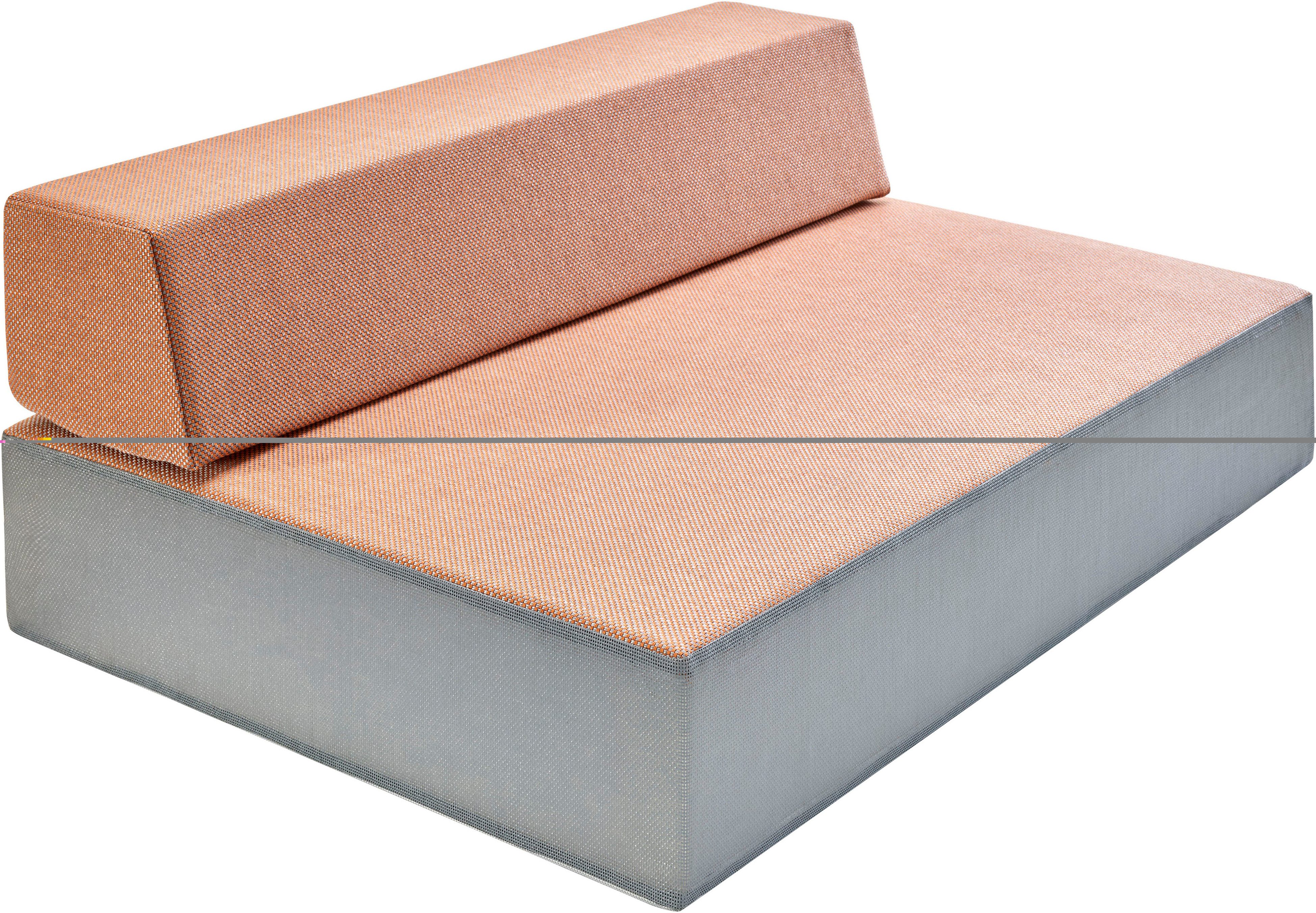 Hipp-Hopp - das Hüpfpolster Rückenkissen Rückenpolster S Gerade Lounge Outdoor, Made in Germany
