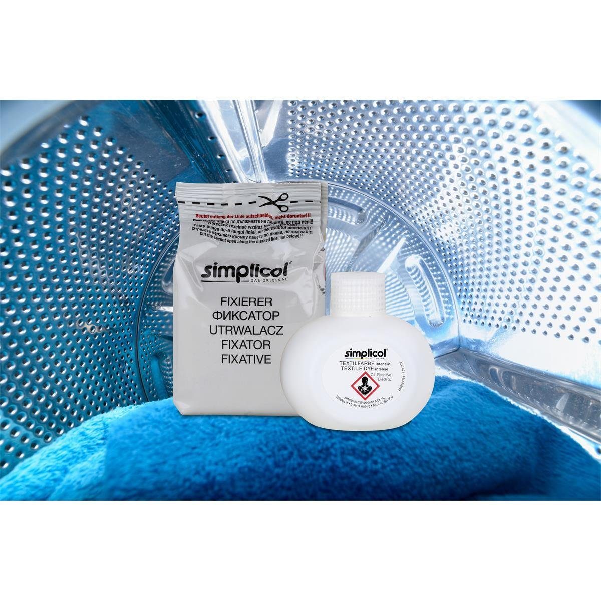 simplicol Textilfarbe Simplicol Textilfarbe intensiv Samt-Schwarz - Einfaches Färben (1er Pa