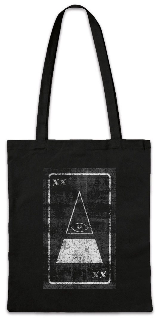 Beuteltasche Tarot The Eye of Illuminati Stofftasche Tarot Karte Karten Card Auge