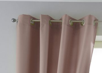 Vorhang, Gardinenbox, Ösen (2 St), blickdicht, Gardinen Blickdicht »PALERMO« Lichdurchlässig Raffhalter 10000265-2