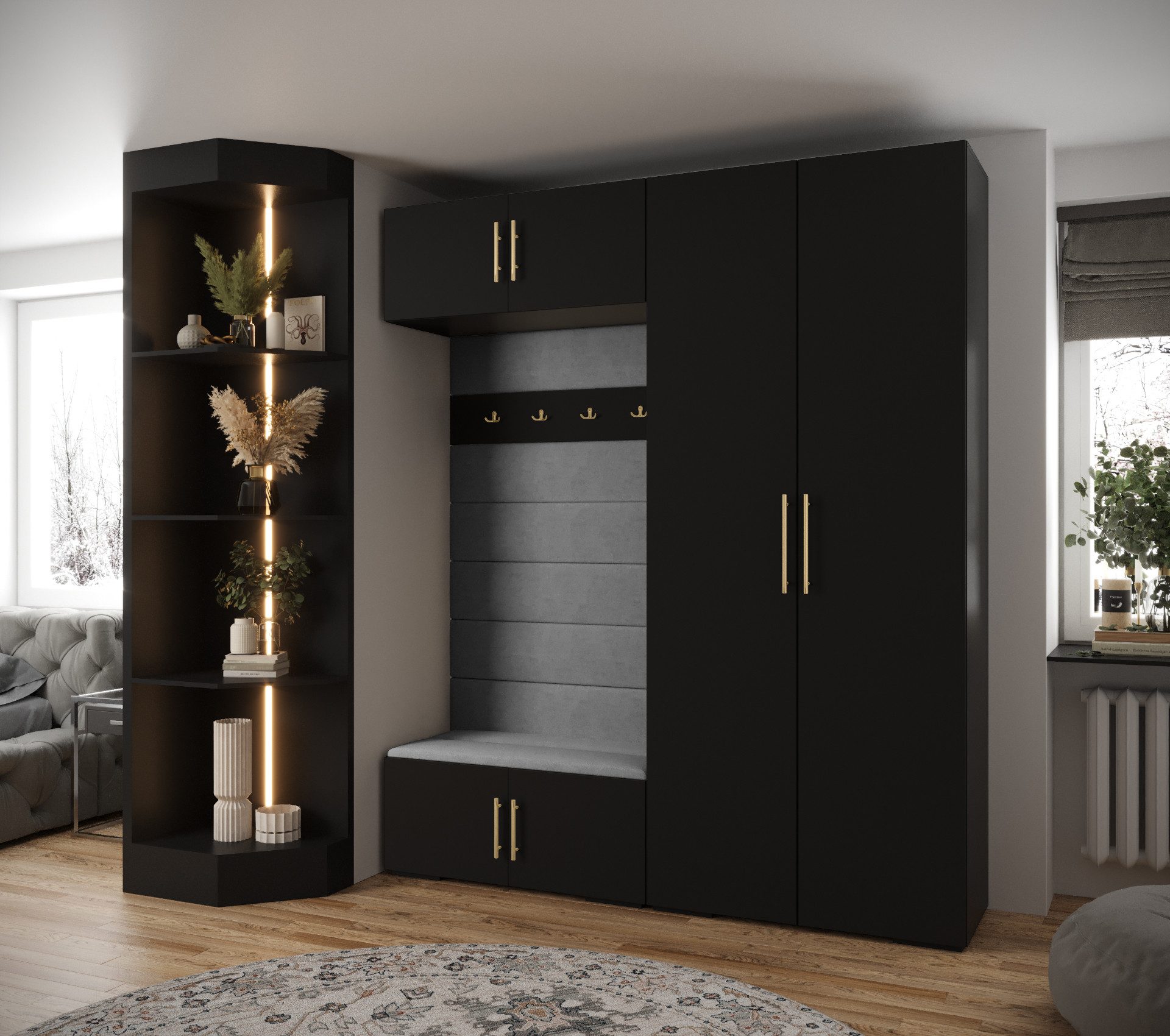ABIKS MÖBEL Kompaktgarderobe INOVA 3 SATZ günstig online kaufen