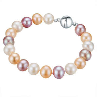 Valero Pearls Perlenarmband silber, mit Süßwasser-Zuchtperlen