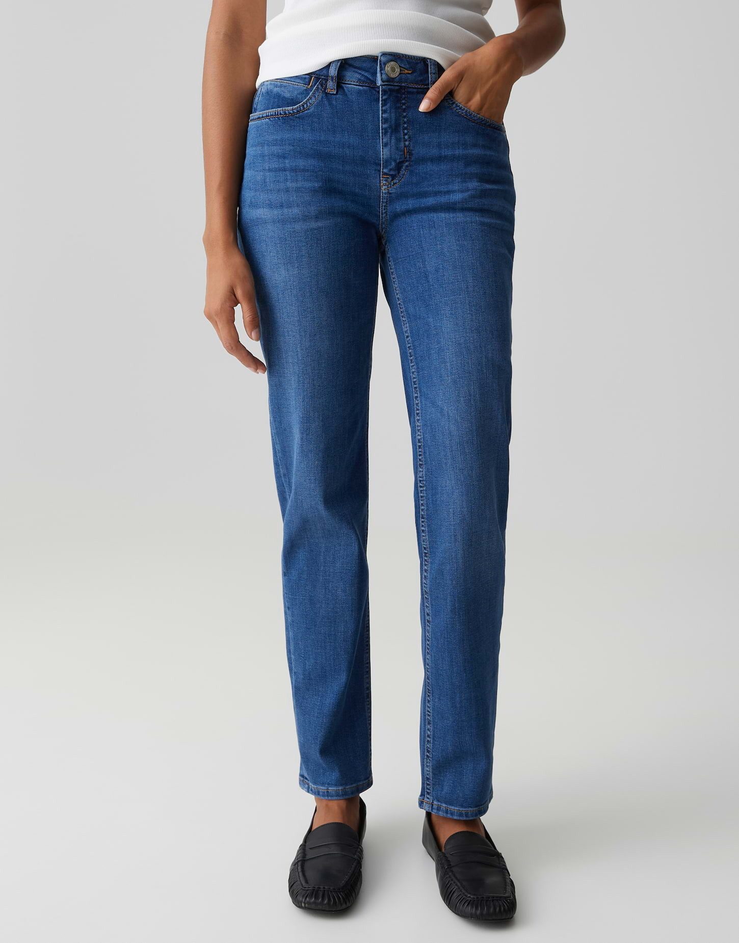 OPUS 5-Pocket-Jeans ELMA CLEVER ELMA CLEVER Straight Jeans Straight fit, Mid Rise, Cropped