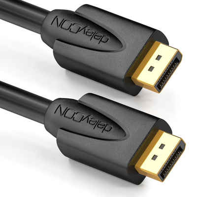 deleyCON deleyCON 2m DisplayPort Kabel FullHD/3D/HDCP DP Stecker auf DP Video-Kabel