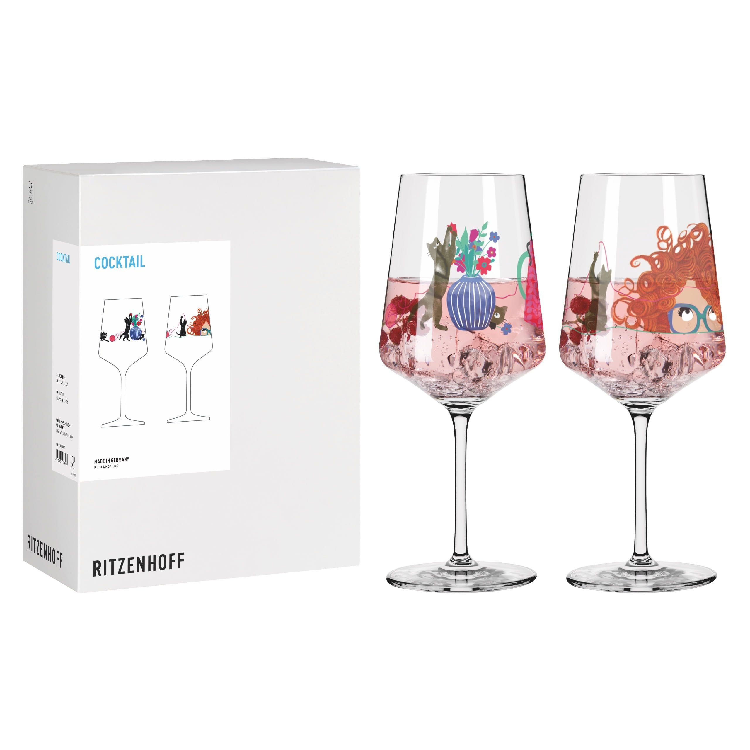 Longdrinkglas Tierisch Glücklich