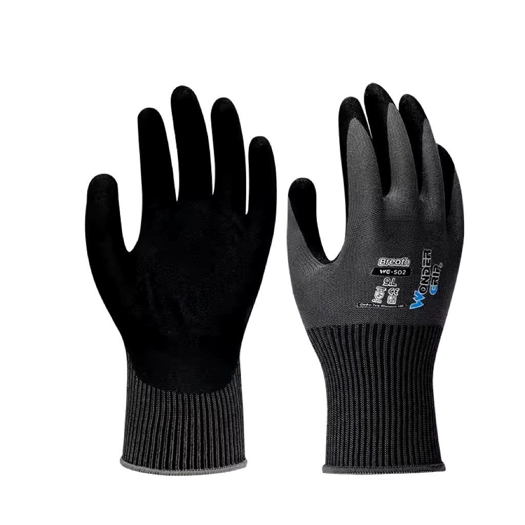 Wonder Grip Рабочие перчатки 3 Paar Gartenhandschuhe Nitril Damen/Herren Schnittschutz atmungsaktiv