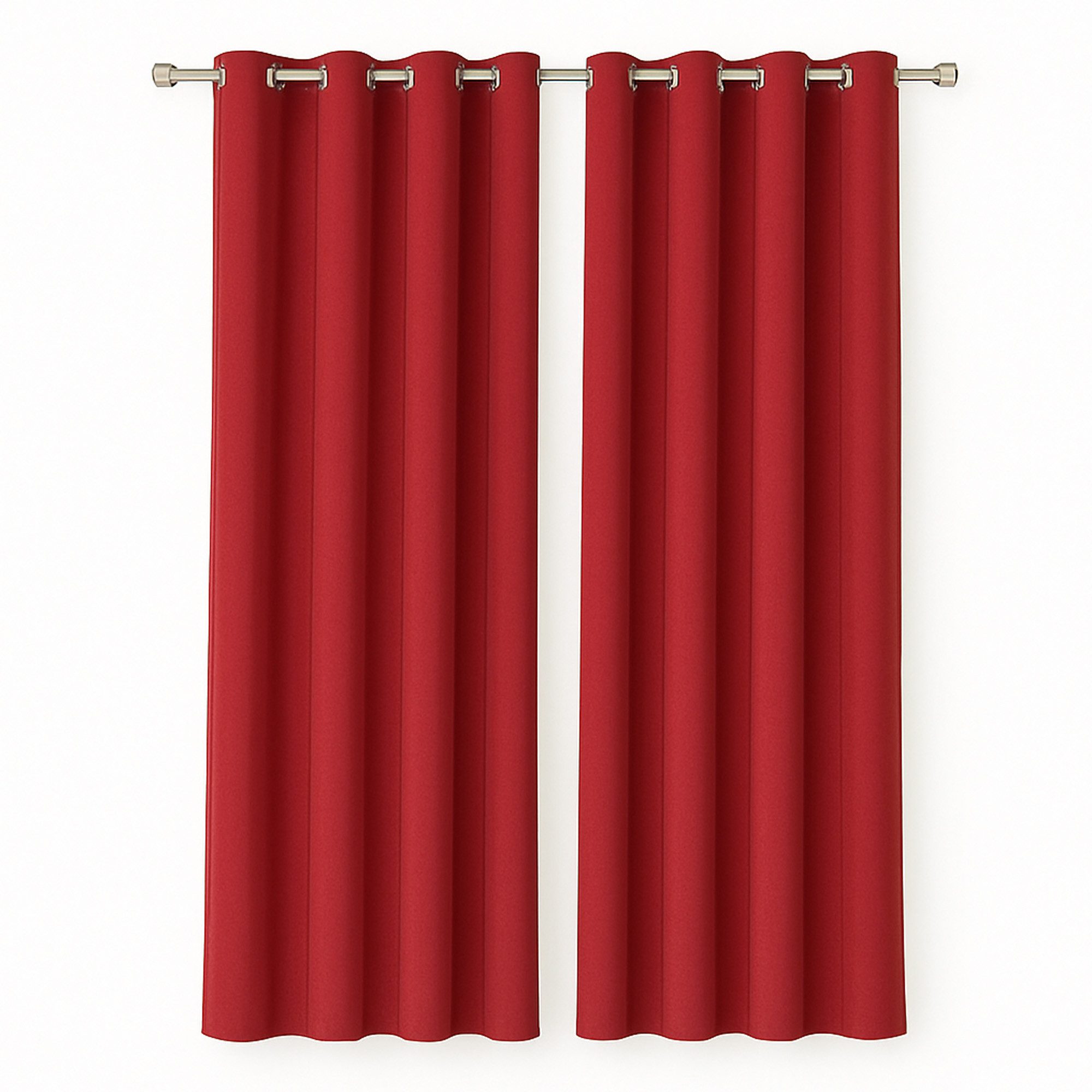 Bestlivings Gardine "Ellen" mit Ösen (2 St), Ösen, blickdicht, Polyester, matter Stoff, einfarbig, waschbar bei 30°C, bügelleicht, formstabil