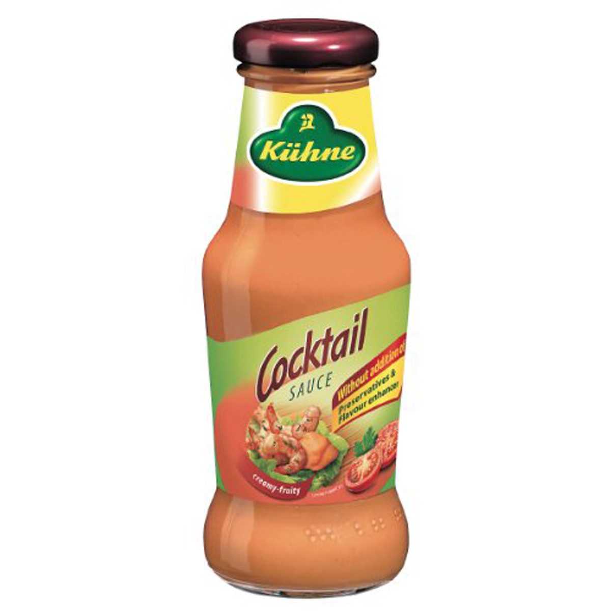 Kühne Saucen, Kuehne Cocktail Sauce fruchtig cremig mild abgestimmt servieren 250ml