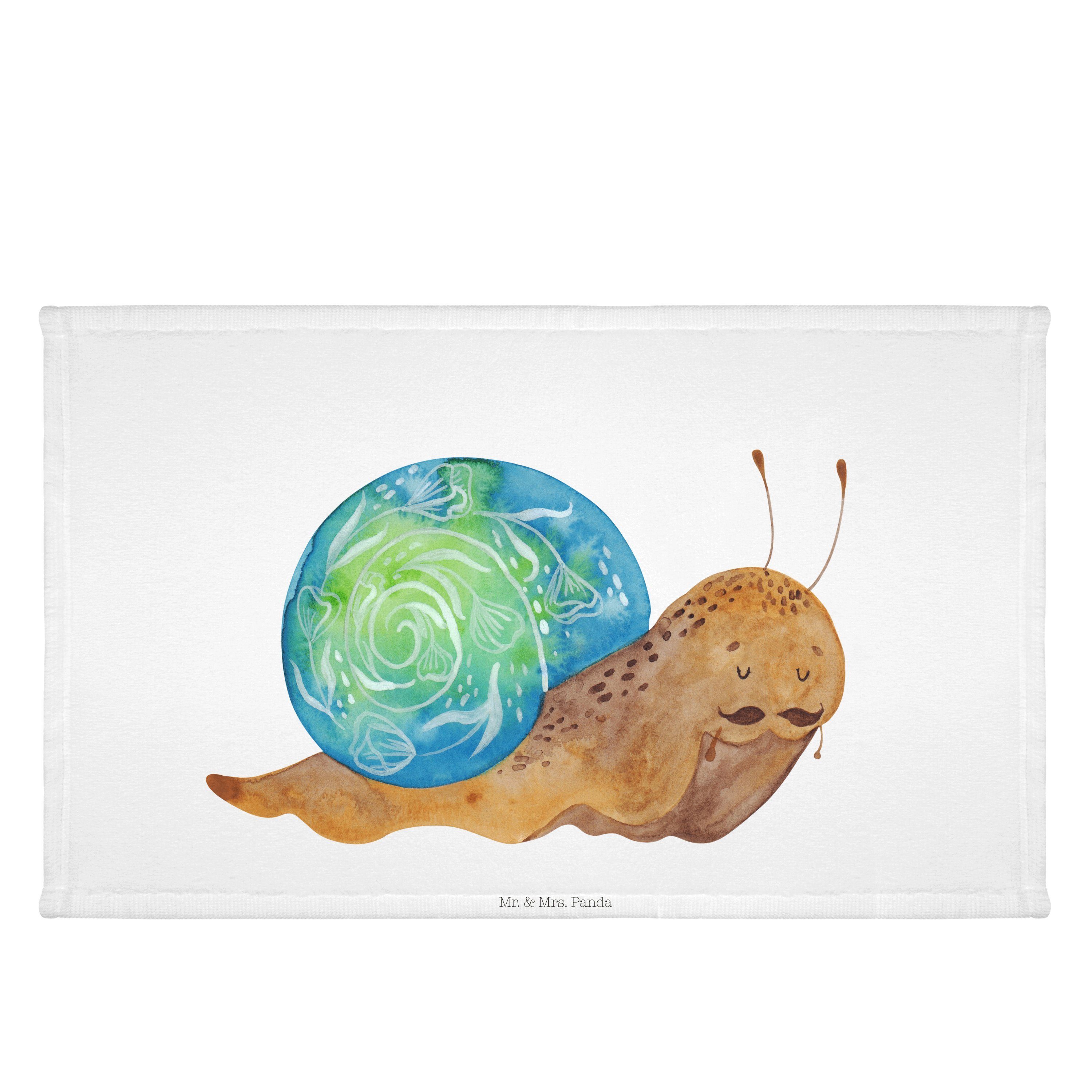 Handtuch Schnecke Sir - Weiß - Geschenk, Lord Schneckalot, Kinder Handtuch, Fr